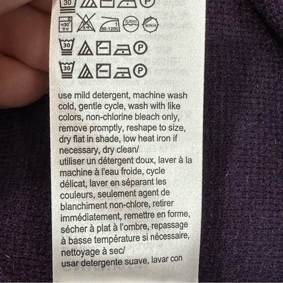 CALVIN KLEIN JEANS Sweater Purple Turtle Neck Long Sleeve Pullover Size … - Picture 7 of 10